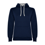 Camisola de algodão e poliéster slim fit para mulher 280 g/m2 Roly Direct Urban cor azul-escuro segunda vista