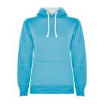 Camisola de algodão e poliéster slim fit para mulher 280 g/m2 Roly Direct Urban cor azul-claro segunda vista