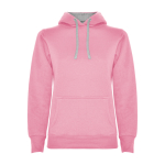 Camisola de algodão e poliéster slim fit para mulher 280 g/m2 Roly Direct Urban cor cor-de-rosa claro segunda vista
