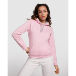 Camisola de algodão e poliéster slim fit para mulher 280 g/m2 Roly Direct Urban cor cor-de-rosa claro primeira vista de uso