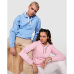 Camisola de algodão e poliéster slim fit para mulher 280 g/m2 Roly Direct Urban cor cor-de-rosa claro terceira vista de uso
