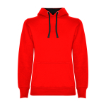 Camisola de algodão e poliéster slim fit para mulher 280 g/m2 Roly Direct Urban cor vermelho dessaturado segunda vista