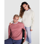 Jersey de algodão e poliéster com punho canelado 280 g/m2 Roly Direct Clasica cor branco terceira vista de uso