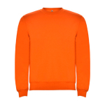 Jersey de algodão e poliéster com punho canelado 280 g/m2 Roly Direct Clasica cor cor-de-laranja segunda vista