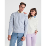 Jersey algodão/poliéster, punho canelado 280 g/m2 Roly Direct Clasica cor azul desbotado vista detalhe 2