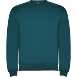 Jersey algodão/poliéster, punho canelado 280 g/m2 Roly Direct Clasica cor azul bondi primeira vista de uso