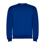Jersey de algodão e poliéster com punho canelado 280 g/m2 Roly Direct Clasica cor azul real segunda vista