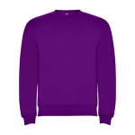 Jersey de algodão e poliéster com punho canelado 280 g/m2 Roly Direct Clasica cor roxo segunda vista