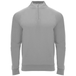 Camisola de poliéster com fecho central 200 g/m2 Roly Direct Epiro cor cinzento primeira vista de uso