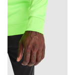 Camisola de poliéster com fecho central 200 g/m2 Roly Direct Epiro cor verde fluorescente vista detalhe 2