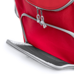 Saco térmico de poliéster com bolso principal isotérmico para 15 L cor vermelho vista detalhe 3