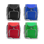 Saco térmico de poliéster com bolso principal isotérmico para 15 L cor vermelho vista detalhe 5