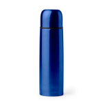 Termos de aço inoxidável com acabamento brilhante 500 ml cor azul real segunda vista
