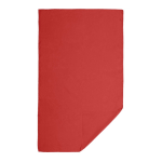 Toalha de microfibra de poliéster ideal para desporto 190 g/m2 cor vermelho segunda vista
