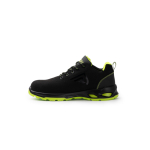 Sapatos de trabalho tipo desportivo feitos de microfibra com biqueira de fibra Roly cor amarelo fluorescente segunda vista