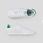 Sapatilhas desportivas com estilo clássico e sola de borracha Roly Direct cor verde vista detalhe 1
