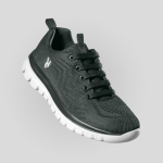 Sapatos desportivos leves confortáveis com sola de borracha flexível Roly Direct cor cinzento topo primeira vista de uso