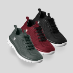 Sapatos desportivos leves confortáveis com sola de borracha flexível Roly Direct cor cinzento topo vista detalhe 1