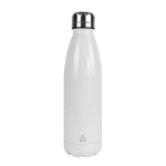 Garrafa com acabamento branco para sublimação 750 ml City Sublim cor branco segunda vista