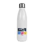 Garrafa com acabamento branco para sublimação 750 ml City Sublim cor branco quarta vista