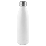 Garrafas térmicas de aço inoxidável reciclado 500 ml Ice Sublim cor branco primeira vista