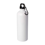 Garrafa de aço inoxidável reciclado com mosquetão 750 ml cor branco