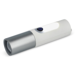 Lanterna recarregável de luz LED com vários modos e função zoom cor branco