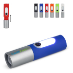 Lanterna recarregável de luz LED com vários modos e função zoom