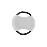 Frisbee ideal para animais de estimação, cordão resistente de algodão cor branco primeira vista