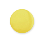 Crachá circular de acabamento brilhante com fecho de alfinete cor amarelo primeira vista