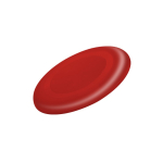 Clássico frisbee de plástico para o ar livre em várias cores cor vermelho primeira vista