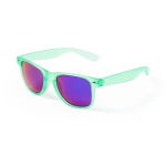Óculos de sol com design em cores translúcidas e lentes espelhadas cor verde quinta vista