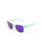 Óculos de sol com design em cores translúcidas e lentes espelhadas
