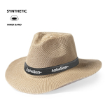 Chapéu estilo cowboy de material sintético com fita personalizável