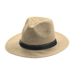 Chapéu estilo cowboy de material sintético com fita personalizável quarta vista