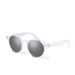 Óculos de sol com lentes redondas e de cor preta UV400