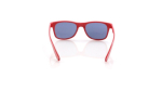 Óculos de sol para crianças em várias cores com lentes pretas cor vermelho sexta vista