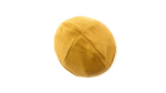 Gorro elástico de malha com rebordo para personalizar cor amarelo terceira vista