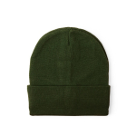 Gorro elástico de malha com rebordo para personalizar cor verde primeira vista