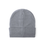 Gorro elástico de malha com rebordo para personalizar cor cinzento-claro primeira vista