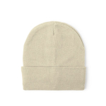 Gorro elástico de malha com rebordo para personalizar cor natural primeira vista