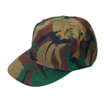 Boné de 5 painéis de algodão e poliéster com padrão de camuflagem cor camuflagem