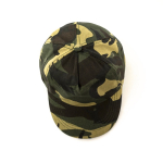 Boné de 5 painéis de algodão e poliéster com padrão de camuflagem cor camuflagem primeira vista