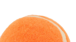 Clássica bola para animais de estimação, borracha forrada, macia cor cor-de-laranja primeira vista