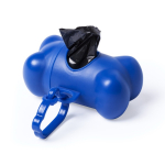 Dispensador de 15 sacos para animais de estimação em forma de osso cor azul primeira vista