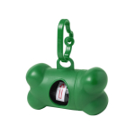 Dispensador de 15 sacos para animais de estimação em forma de osso cor verde primeira vista
