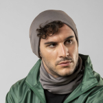 Gorro desportivo para o inverno de poliéster e lã 280 g/m2 cor cinzento vista de ambiente