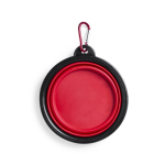 Comedouro/bebedouro dobrável para animais de estimação, 450 ml cor vermelho segunda vista