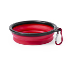 Comedouro/bebedouro dobrável para animais de estimação, 450 ml cor vermelho terceira vista