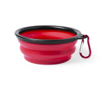 Comedouro/bebedouro dobrável para animais de estimação, 450 ml cor vermelho quarta vista